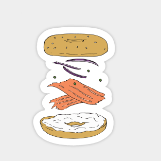 Bagel and Schmear Sticker